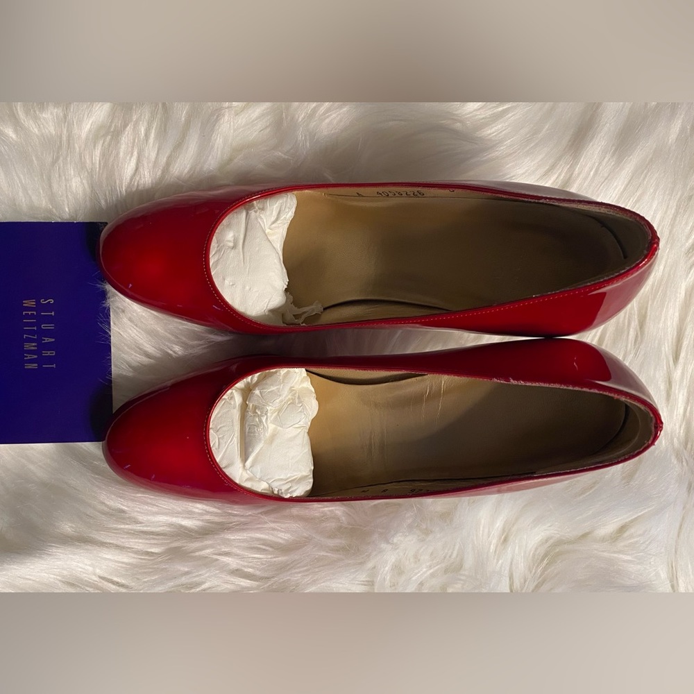 Stuart Weitzman Platswoon Red Quasar size 8